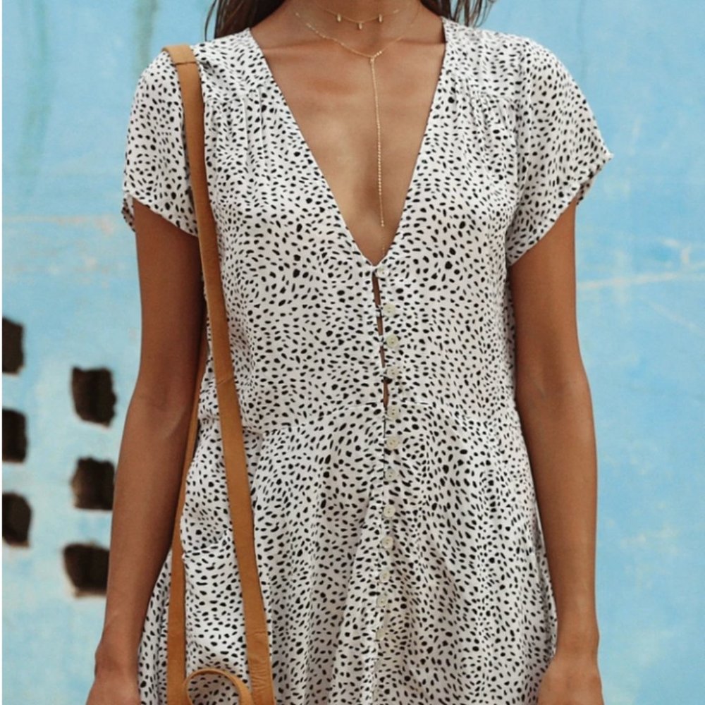 Lokoa the Label White Mini Corazon dress